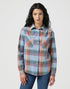 Wrangler Women's Femme Western Shirt In Indigo